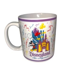 Vintage Disneyland The Original Disney‎ Mickey Mouse Castle Mug Coffee Cup 12 Oz